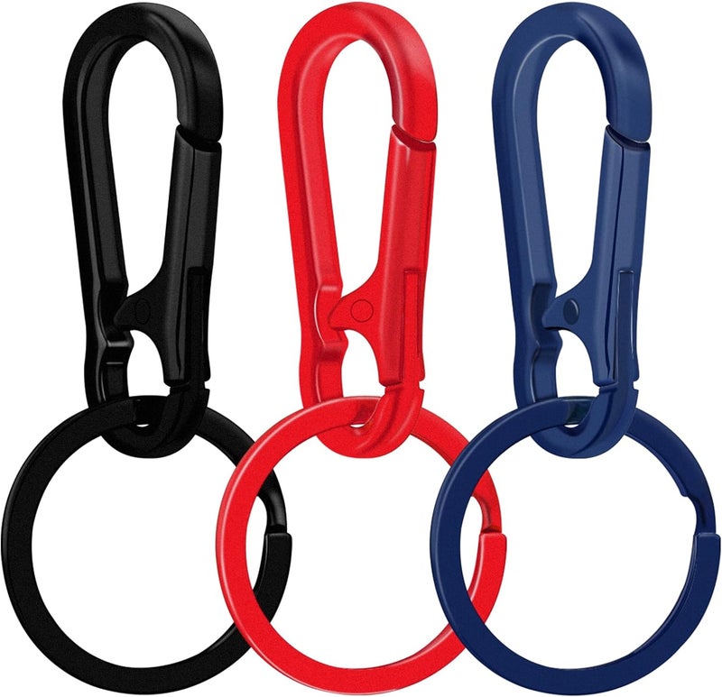 ECOOLOC Store Metal Keychains for Women Men, Key Chain Ring Clip Holder Organizer for Home Car, Cut Keyring Accessories - Image 1